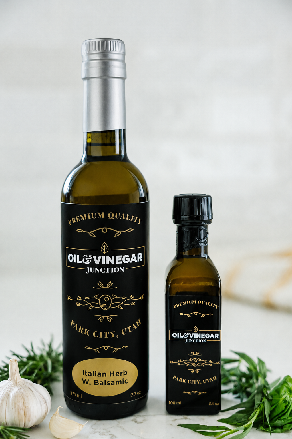 Italian Herb White Balsamic Vinegar set