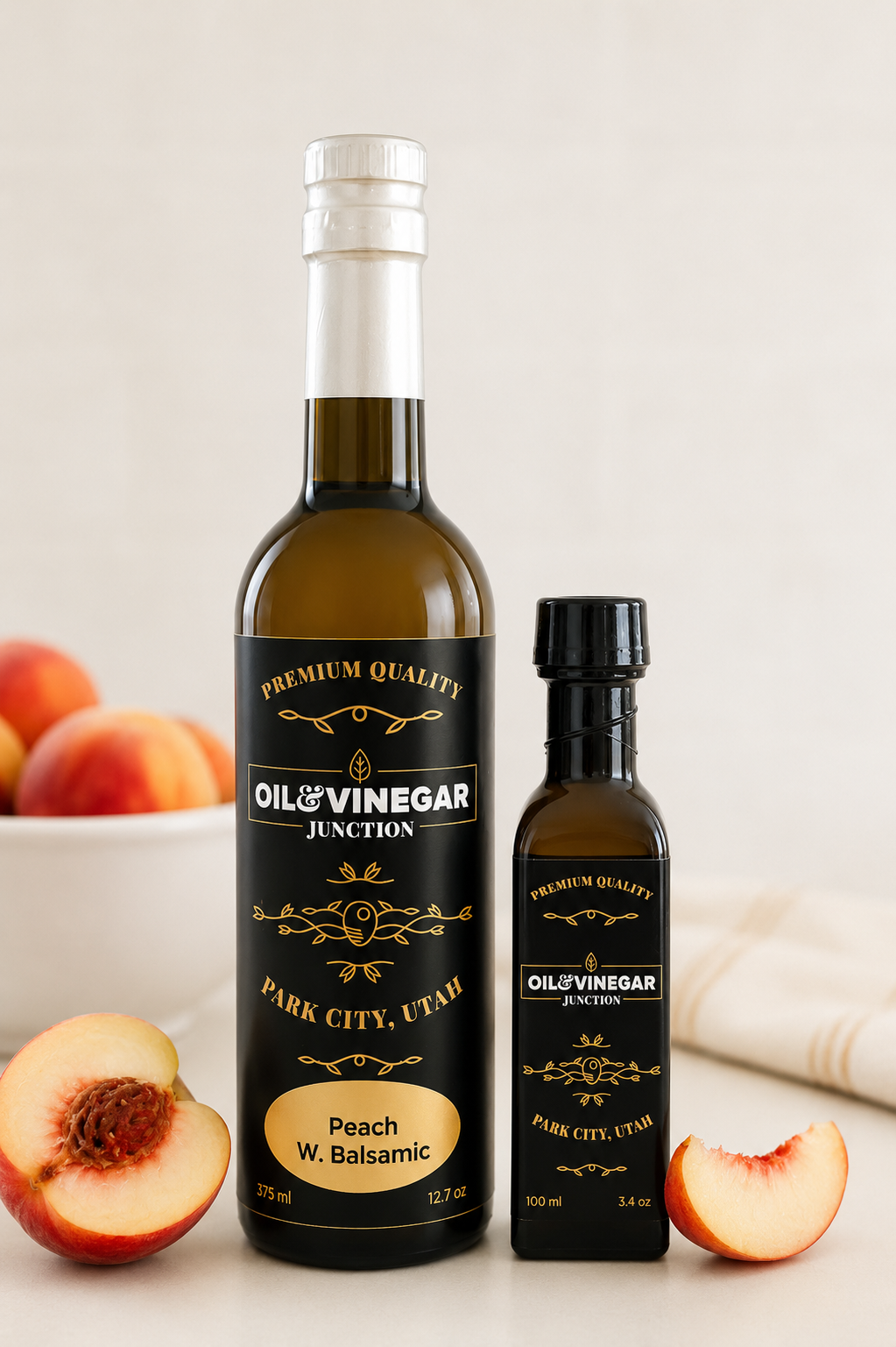 Peach White Balsamic Vinegar set